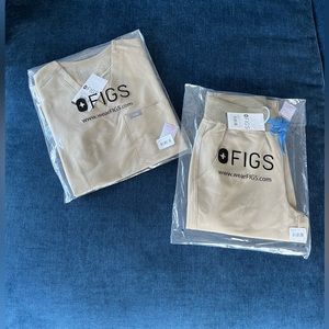 Khaki Sandstone Scrub set XXS TOP XXSP BOTTOM